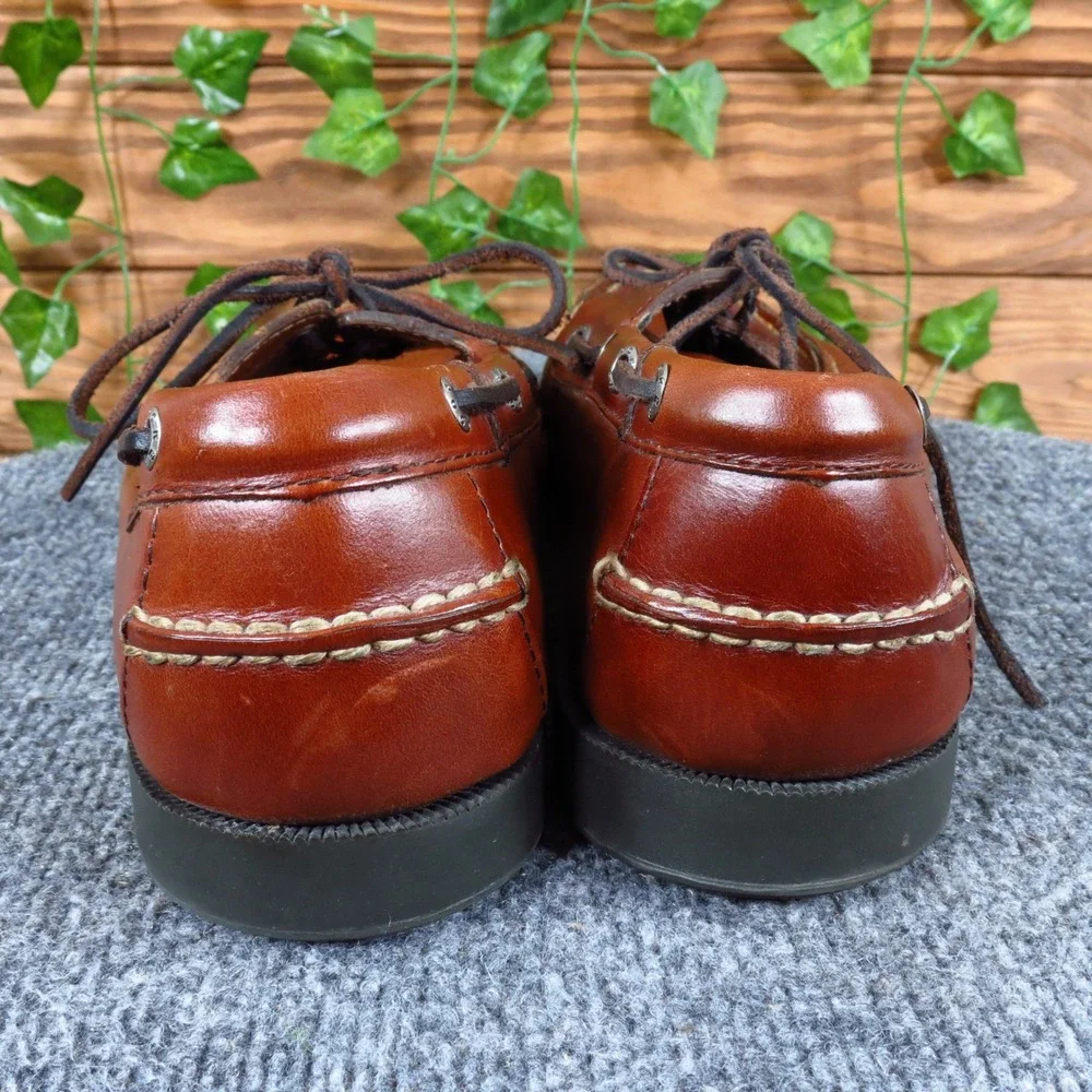 Dockers Castaway Mens Boat Shoe Size 10.5 Wide Casual Nautical Brown Leather